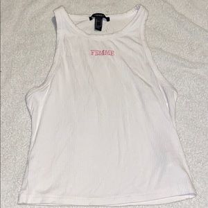 White Femme Tee